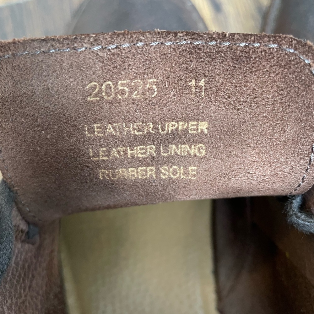 J Crew McCallister desert boots sz 11 in oiled brown leather - Picture 3 of 7